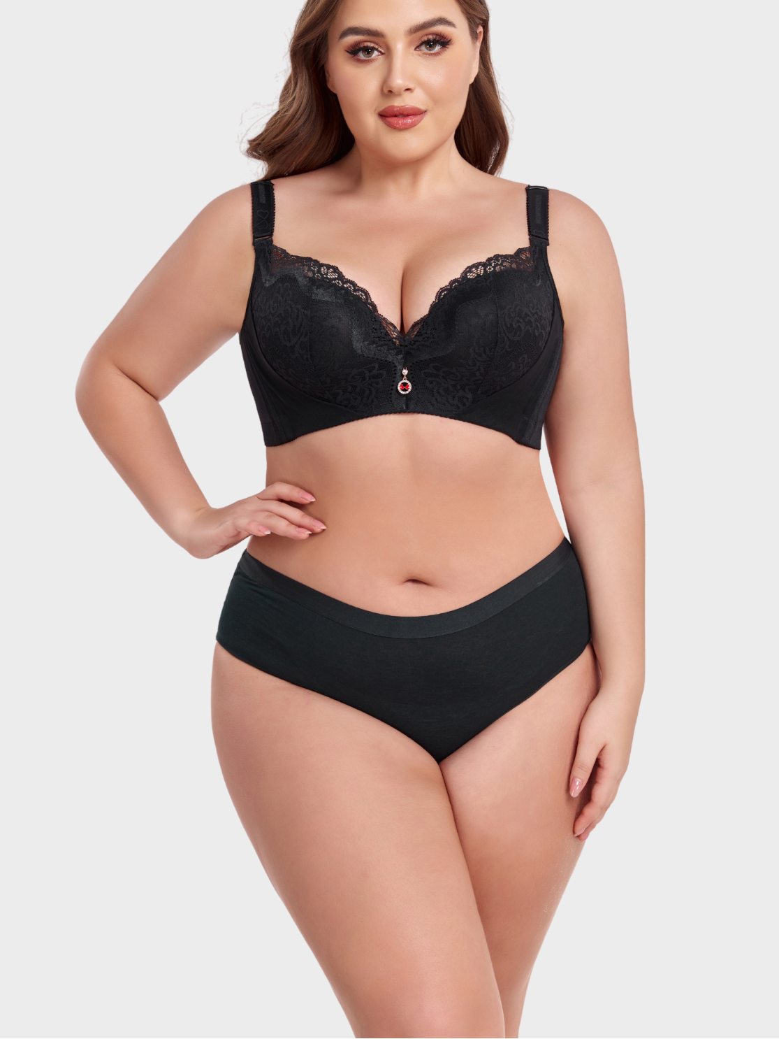 Madamme - Sujetador push-up con encaje