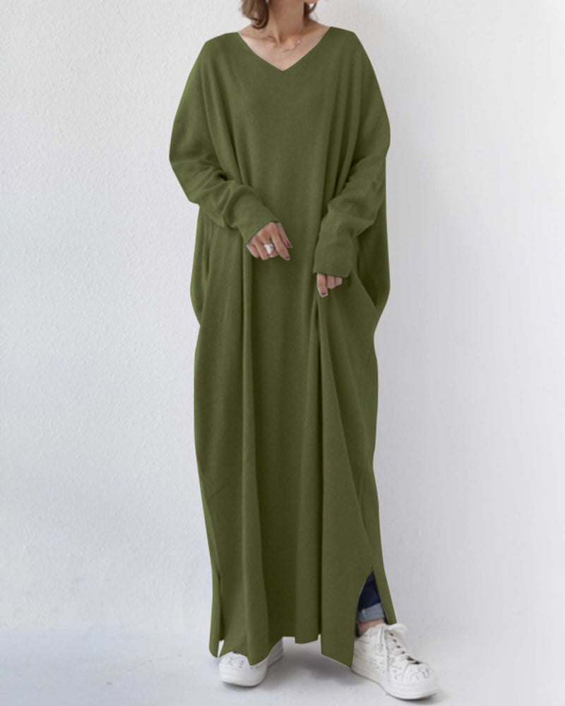 Aurora - Vestido con escote en V casual
