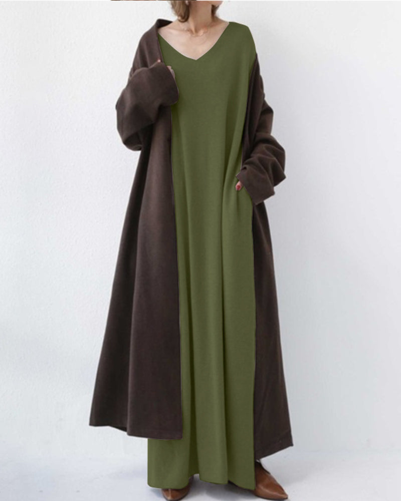 Aurora - Vestido con escote en V casual