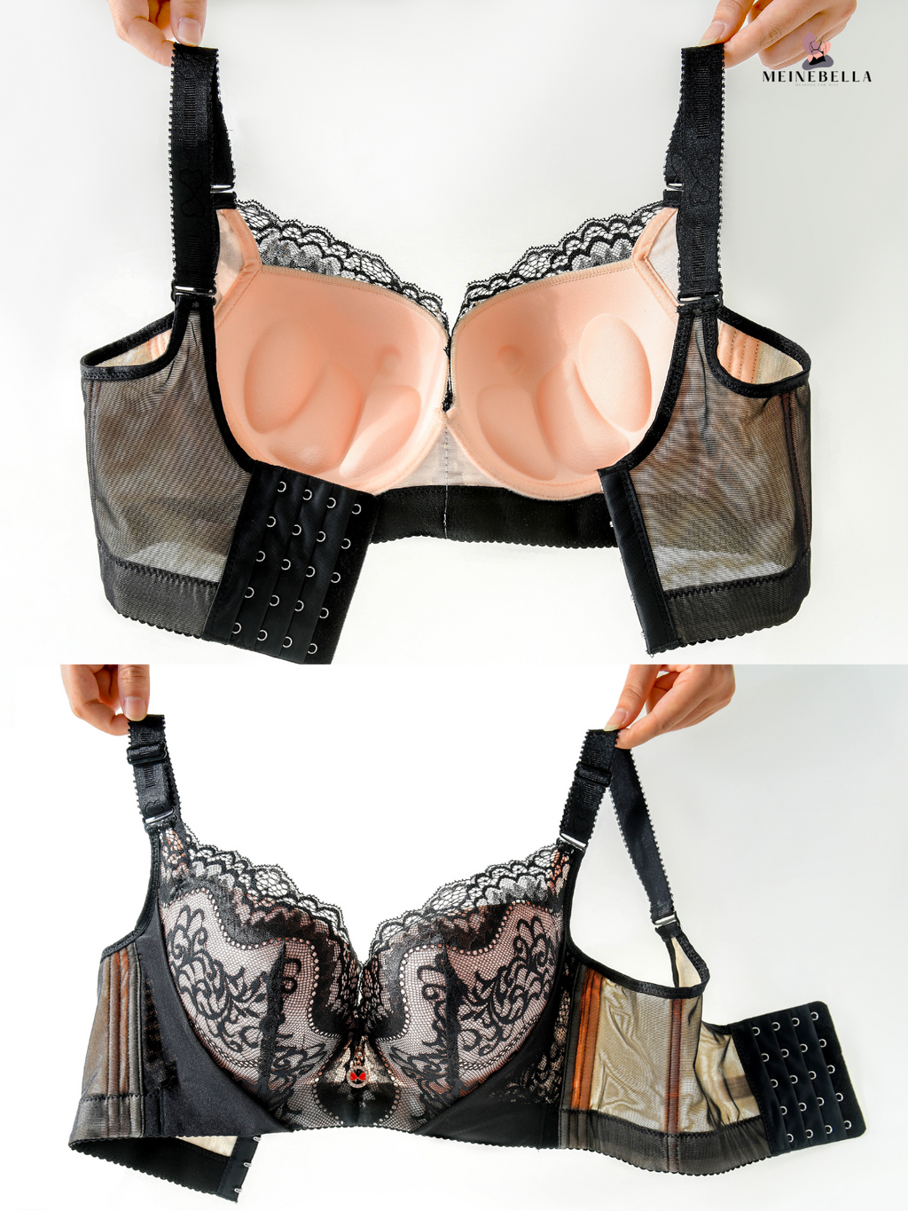 Madamme - Sujetador push-up con encaje