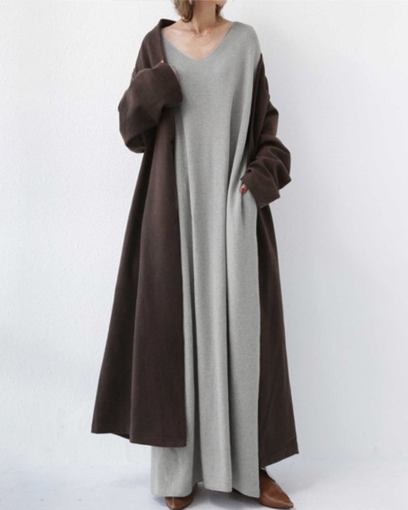 Aurora - Vestido con escote en V casual
