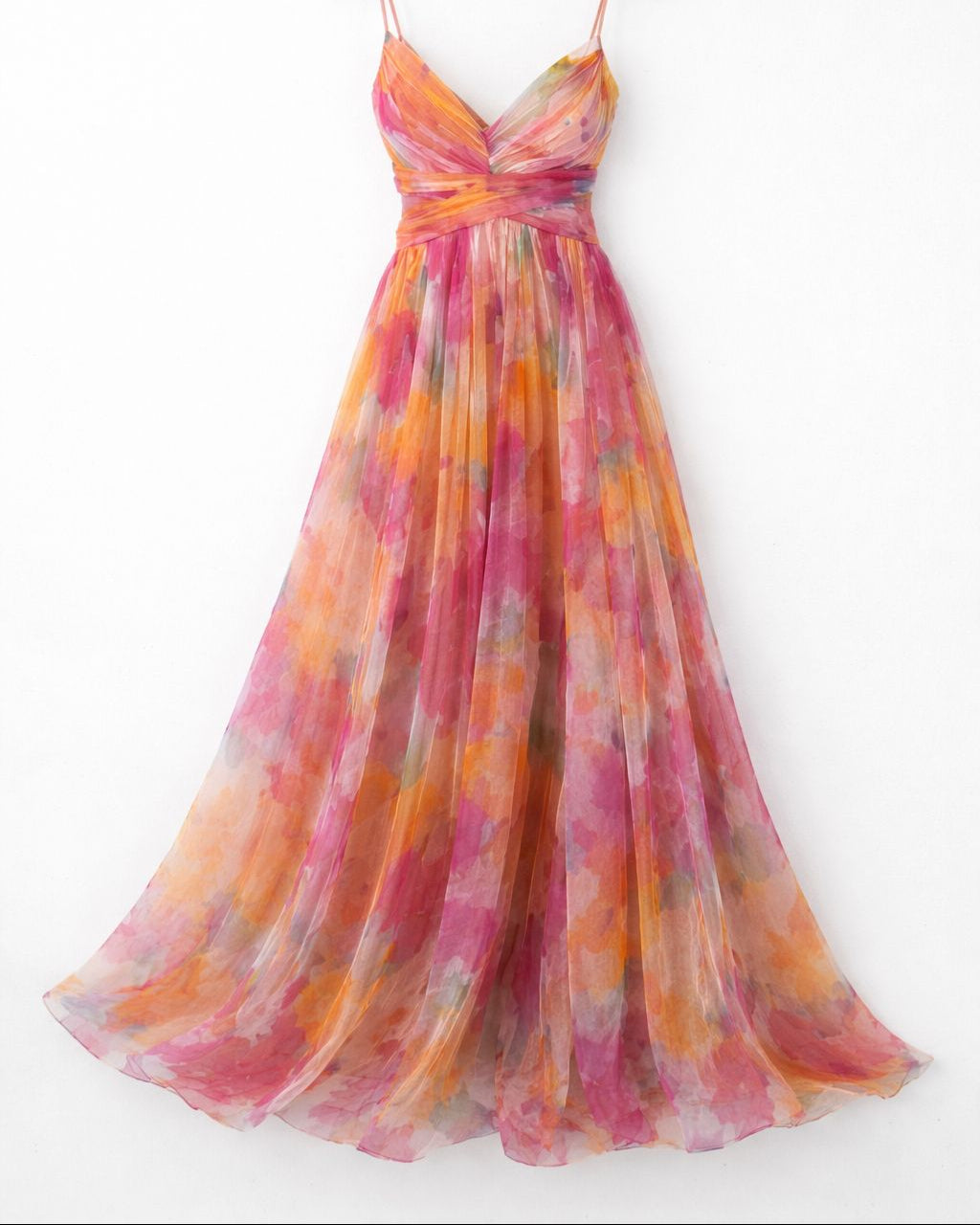 Madamme - Vestido largo con estampado floral