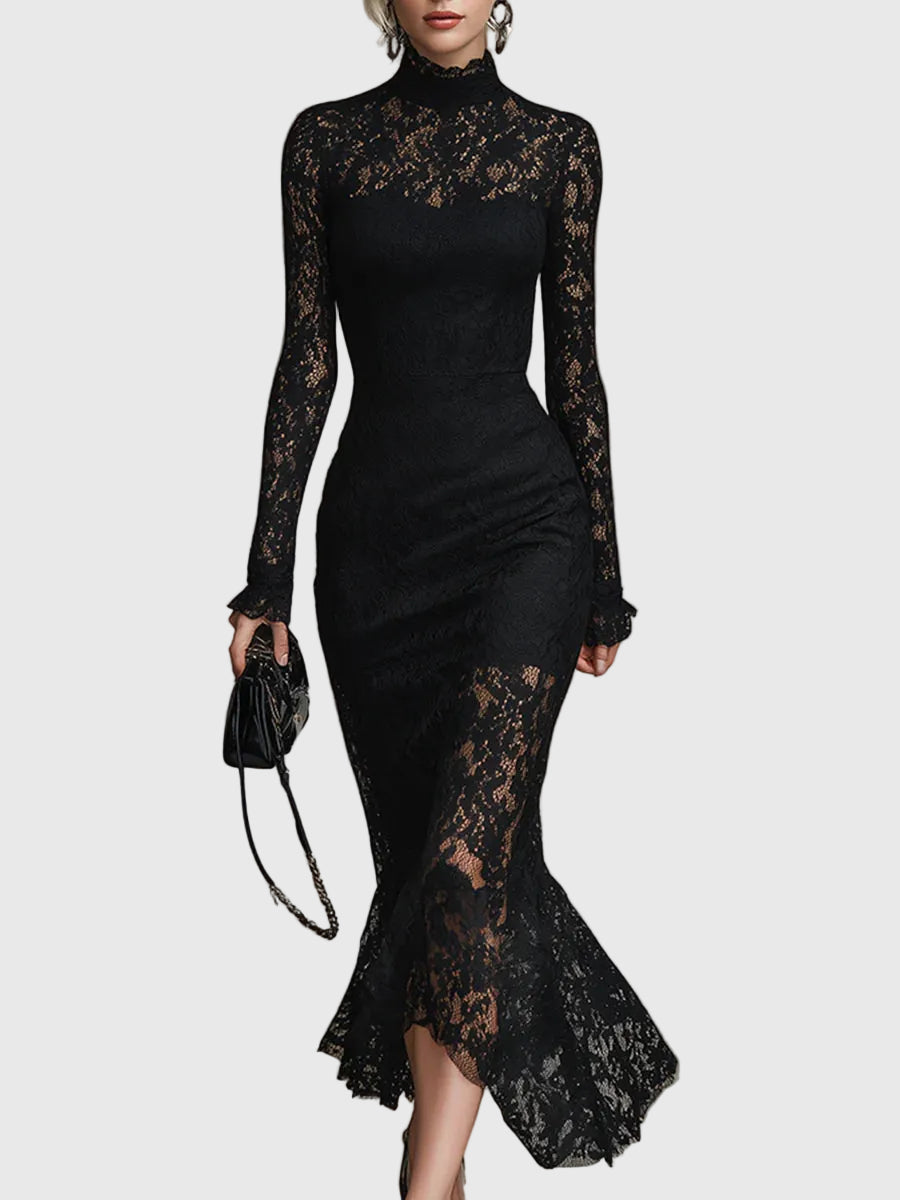 Paris | Elegante Vestido Largo de Encaje