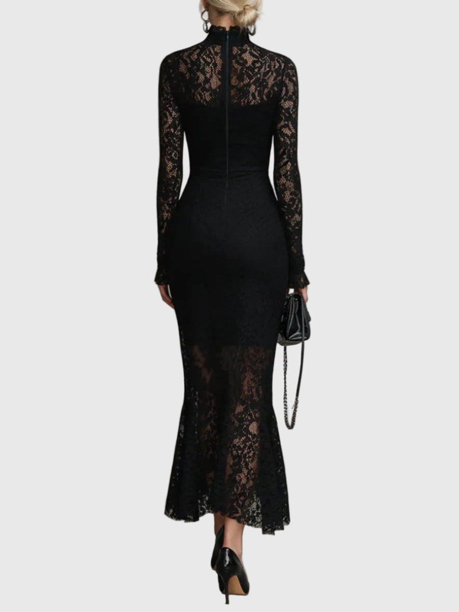 Paris | Elegante Vestido Largo de Encaje