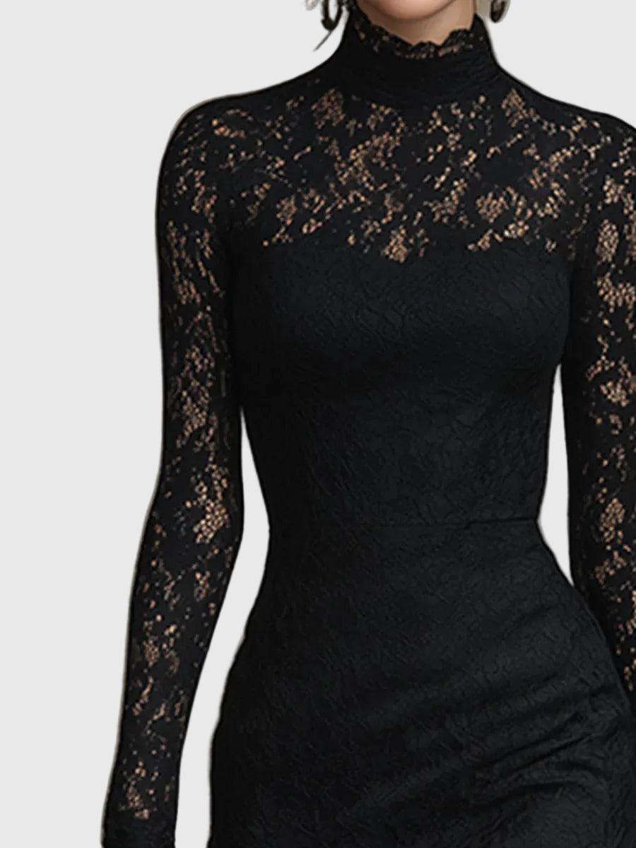 Paris | Elegante Vestido Largo de Encaje
