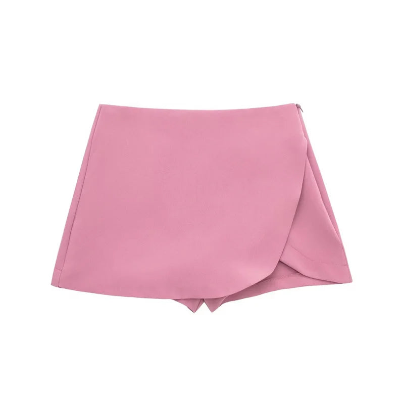 Falda pantalón asimétrica para mujer